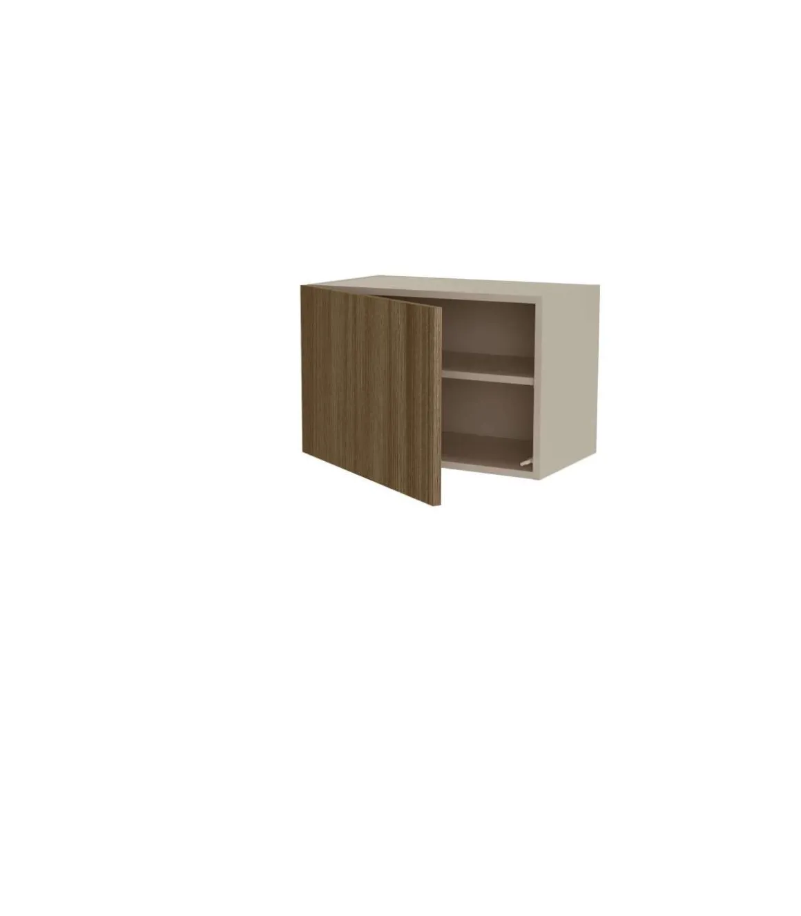 Altillo con una puerta acabado en color nogal noceto, 40 cm(alto)60 cm(ancho)35 cm(largo)