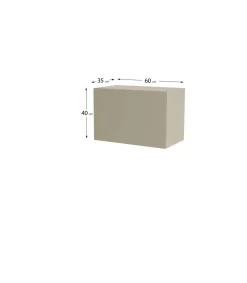 Altillo con una puerta acabado en color visón, 40 cm(alto)60 cm(ancho)35 cm(largo)