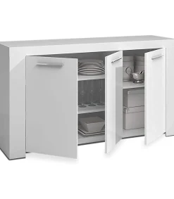 Aparador Buffet Nous en acabado Blanco Artik 80 cm(alto)144 cm(ancho)42 cm(largo)