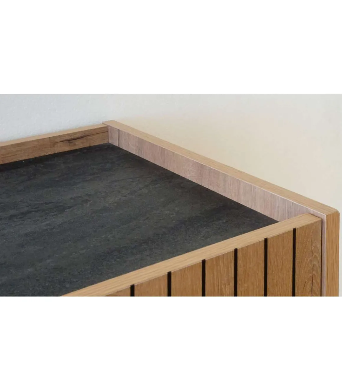 Aparador 3 puertas Irati acabado color roble gold, 80cm(alto) 140cm(ancho) 40cm(largo)