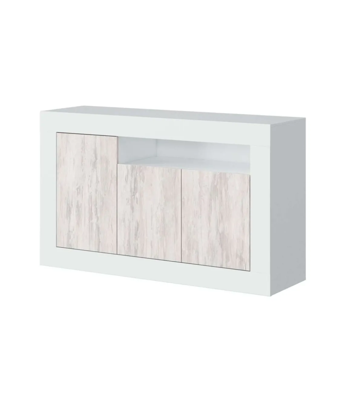Aparador Teho 3 puertas y hueco superior. 87 cm (alto) x 144 cm (ancho) x 42 cm (prof.)