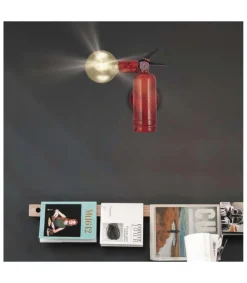 Aplique a pared modelo Harry acabado rojo 26 cm(alto) 11 cm(ancho) 16 cm(fondo