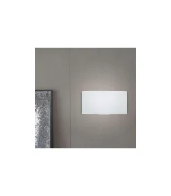 Aplique a pared modelo Marc acabado blanco 10 cm(alto) 30 cm(ancho) 15 cm(fondo