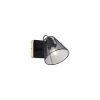 Aplique a pared Utrech negro mate, 23cm(alto) 15cm(ancho) 17cm(largo)