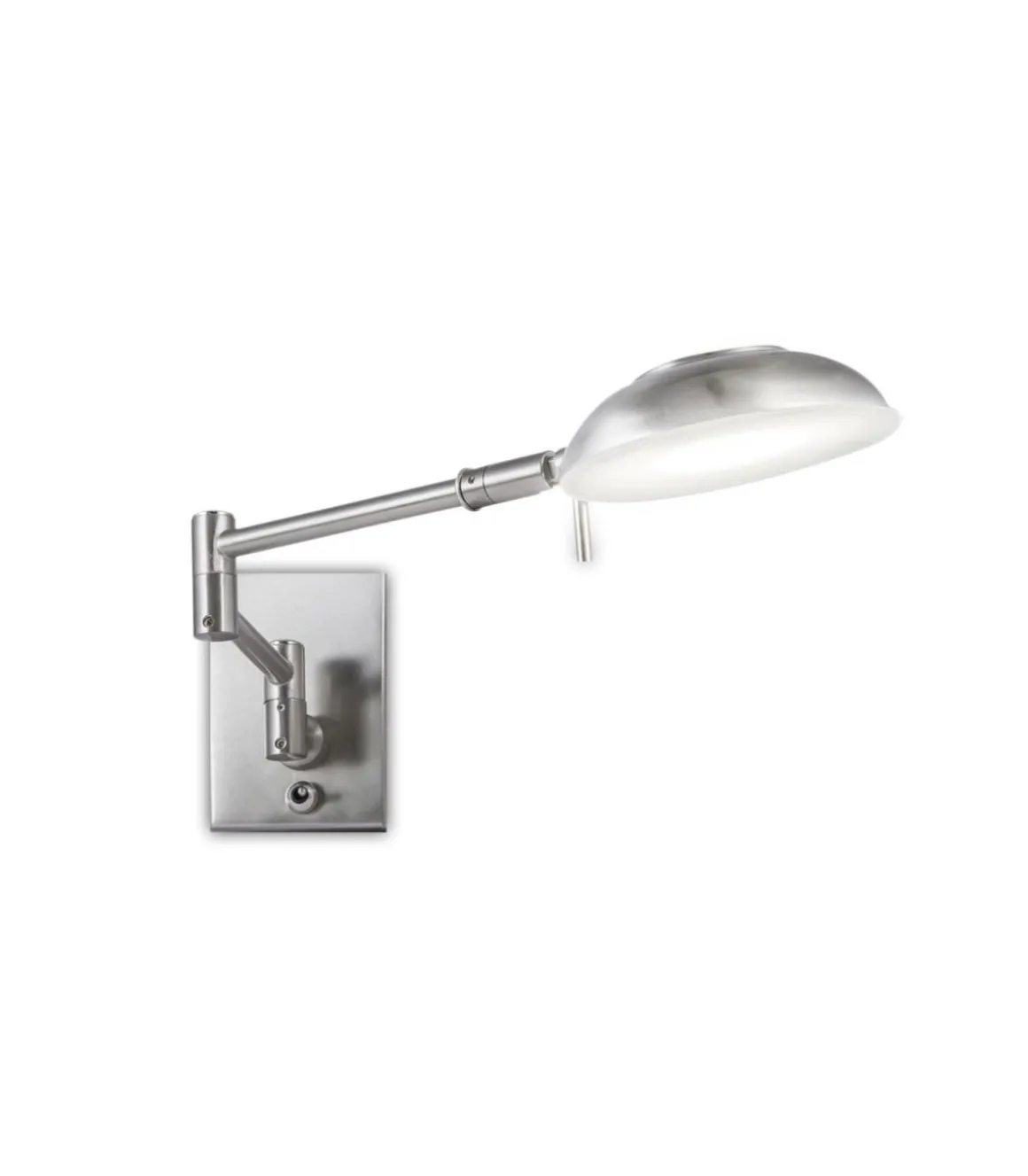 Aplique de lectura modelo Max acabado níquel satinado 10 cm(alto) 11 cm(ancho) 42 cm(fondo