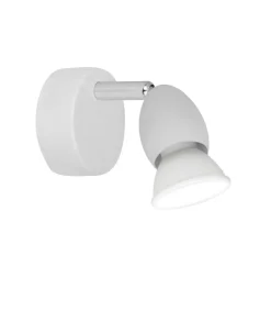 Aplique de pared Bala acabado en blanco 10cm(alto) 8cm(ancho) 13cm(largo)