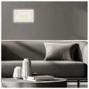 Aplique de pared con led integrado modelo Dembe acabado blanco 4cm(alto) 24cm(ancho) 15 cm(fondo