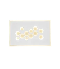 Aplique de pared con led integrado modelo Dembe acabado blanco 4cm(alto) 24cm(ancho) 15 cm(fondo