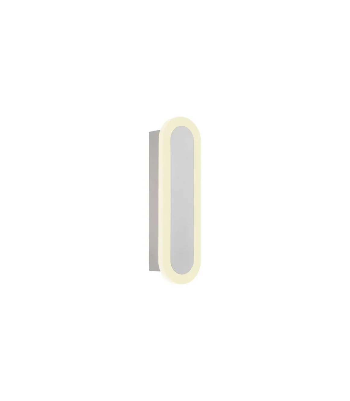 Aplique de pared con led integrado modelo Sultán acabado blanco, 20cm(alto) 6cm(ancho) 6cm(fondo