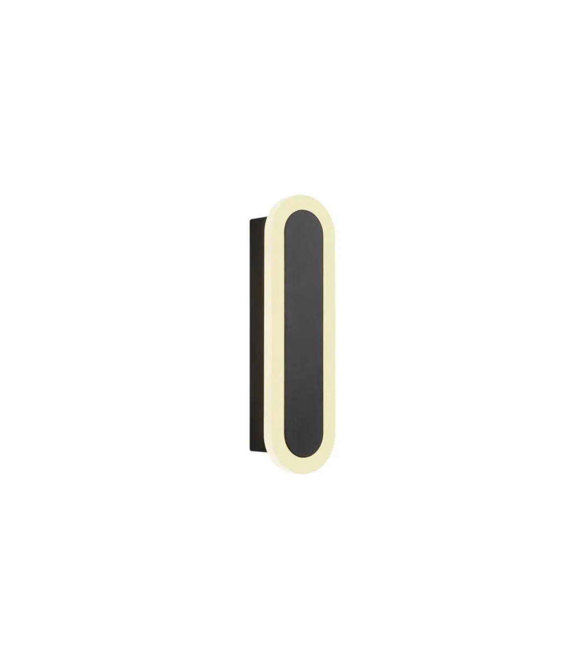 Aplique de pared con led integrado modelo Sultán acabado negro, 20cm(alto) 6cm(ancho) 6cm(fondo