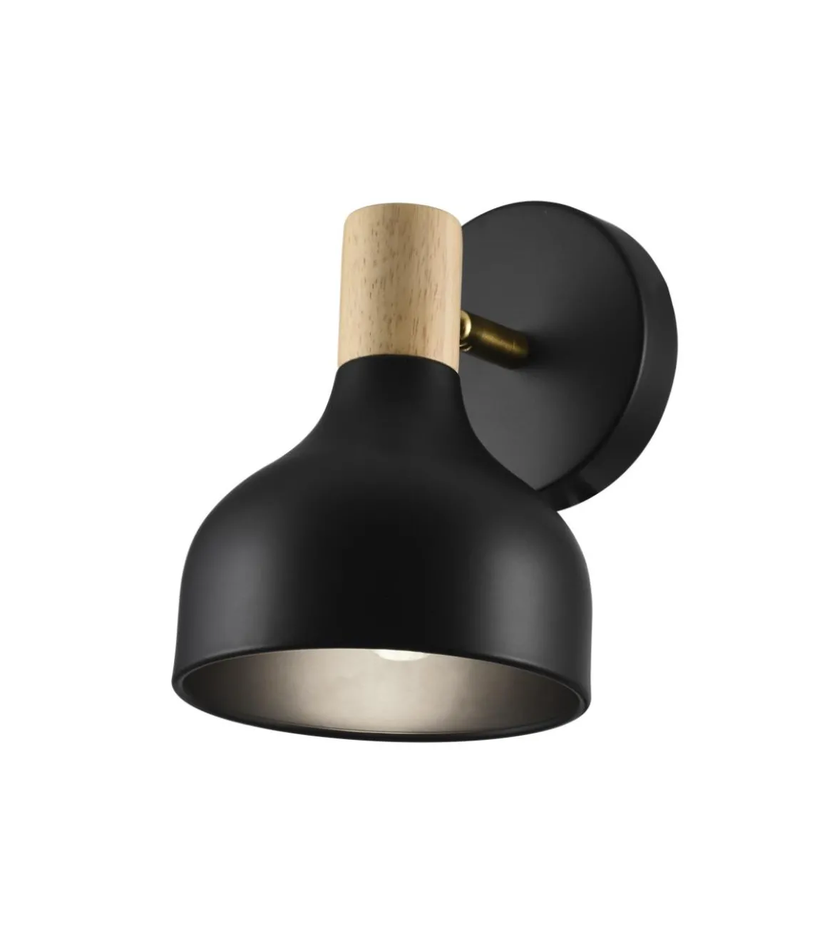 Aplique de pared modelo Arán acabado negro 18 cm(alto) 13 cm(ancho) 13 cm(fondo