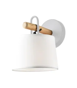 Aplique de pared modelo Arolas acabado blanco 22 cm(alto) 17 cm(ancho) 21 cm(largo)