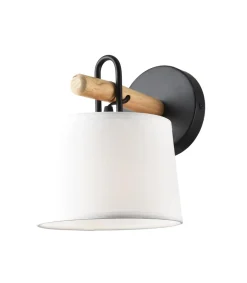 Aplique de pared modelo Arolas acabado negro 22 cm(alto) 17 cm(ancho) 21 cm(largo)