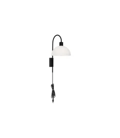 Aplique de pared modelo BELOS acabado negro, 40cm(alto) 20cm(ancho) 29cm(fondo)