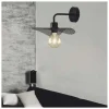 Aplique de pared modelo Guell acabado negro 30 cm(alto)20 cm(ancho)26 cm(largo)