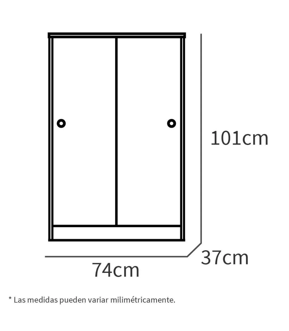 Armario bajo multiusos Tibet 2 correderas acabado roble cambrian, 120 cm(alto)74 cm(ancho)33 cm(largo)