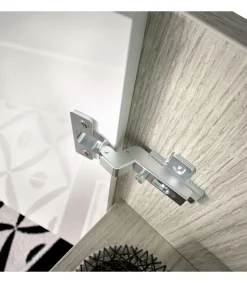 Armario bajo 2 puertas abatibles Santa Elena en acabado blanco brillo 79 cm(ancho) 96 cm(altura) 40 cm(fondo)