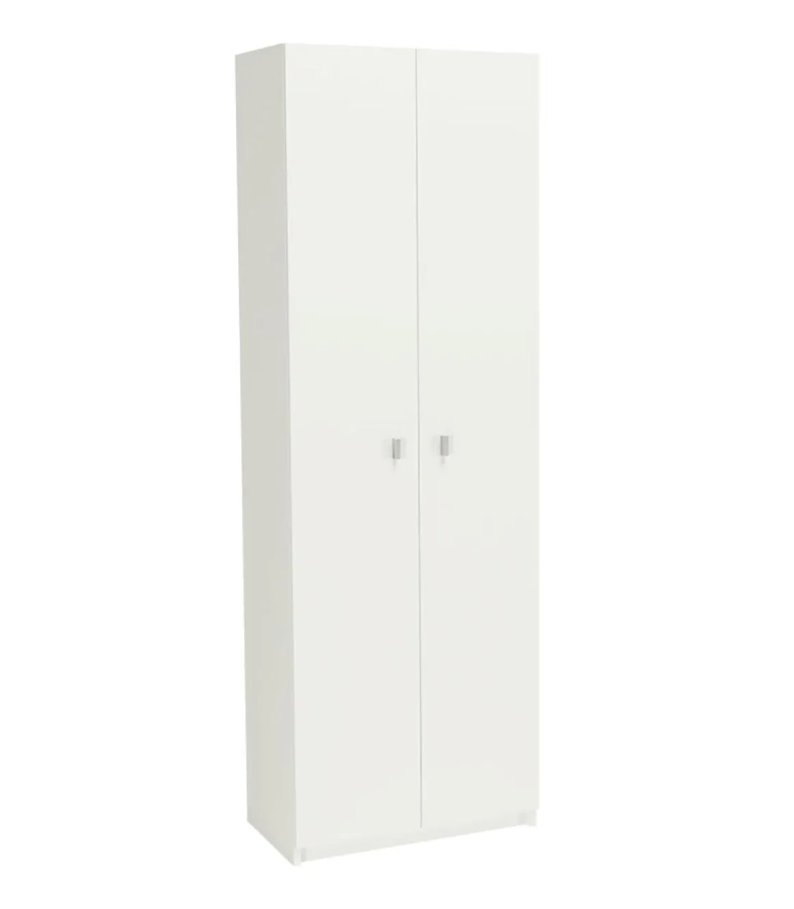 Armario dos puertas en acabado color blanco 60 cm(ancho) 180 cm(altura) 35.6 cm(fondo)