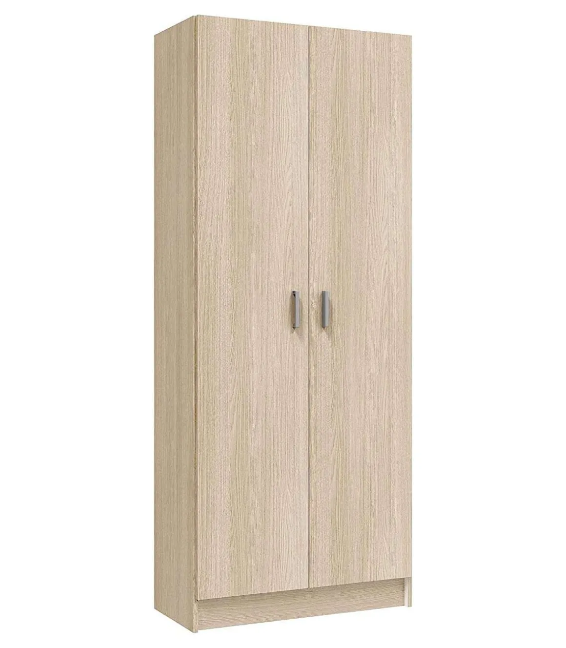 Armario escobero Milan en color roble de 2 puertas 73 cm(ancho) 180 cm(altura) 37 cm(fondo)