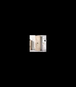 Armario multiusos Carmen 2 puertas acabado Natural, 6 estantes 61 cm(ancho) 190 cm(altura) 35 cm(fondo)