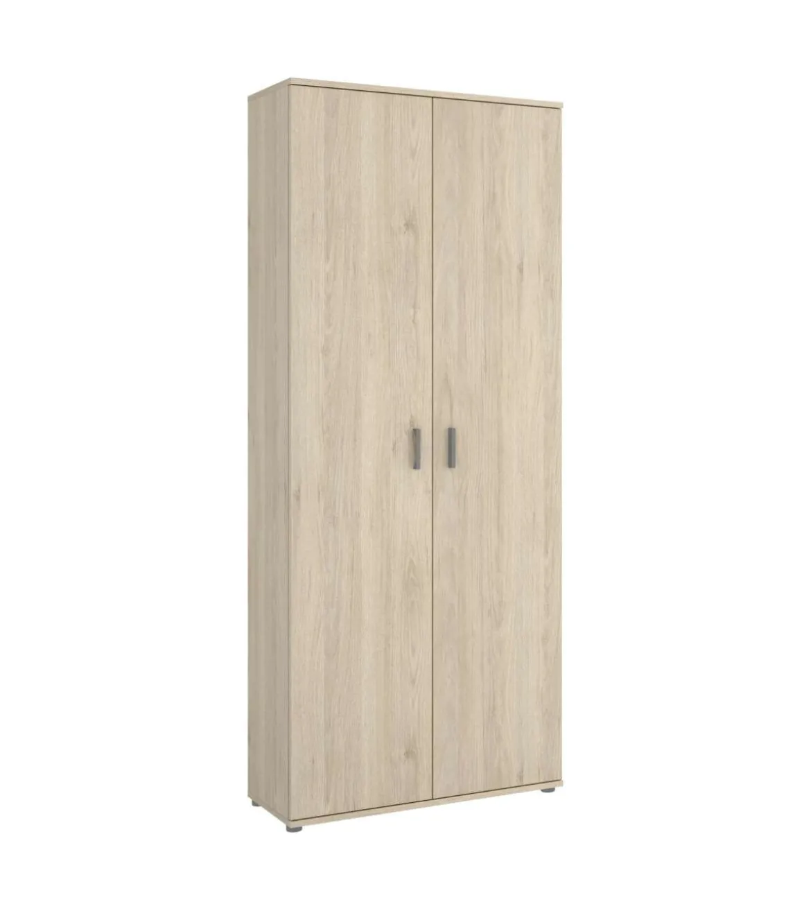 Armario multiusos en acabado Natural multiusos 2 puertas escobero 78 cm(ancho) 190 cm(altura) 35 cm(fondo)