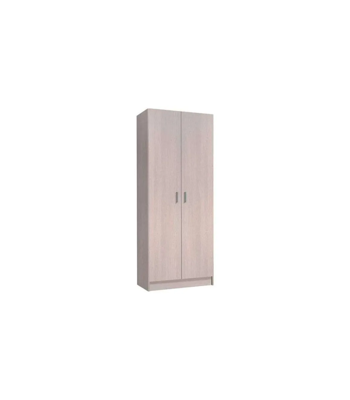 Armario multiusos Milan en acabado roble de 2 puertas y 3 estantes 58.5 cm(ancho) 180 cm(altura) 37 cm(fondo)
