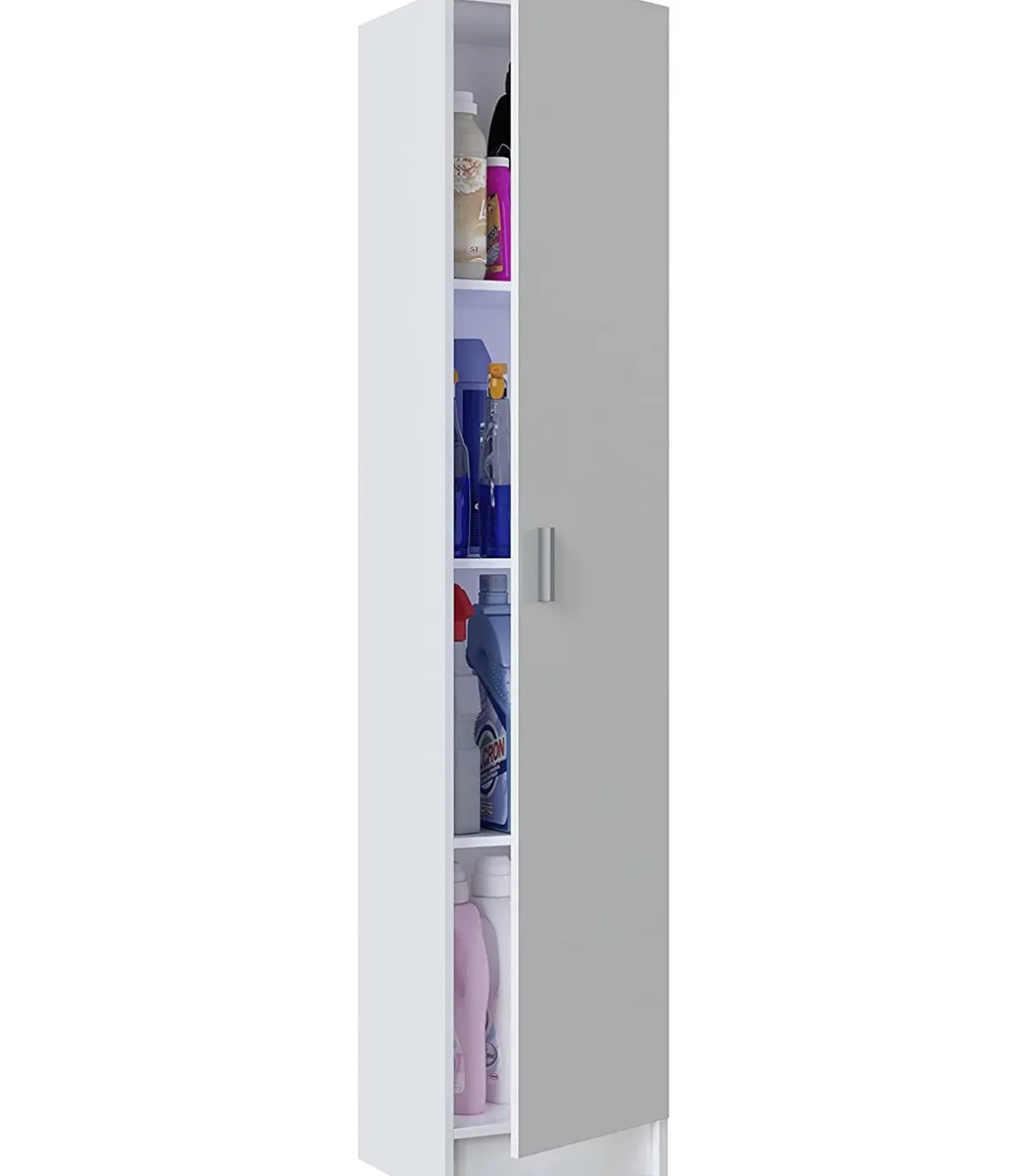 Armario multiusos Milán en blanco, 37.2 cm(ancho) 180 cm(altura) 37 cm(fondo)