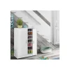 Armario multiusos 2 puertas Lassie en blanco, 75cm(ancho) 101cm(altura) 36cm(fondo)