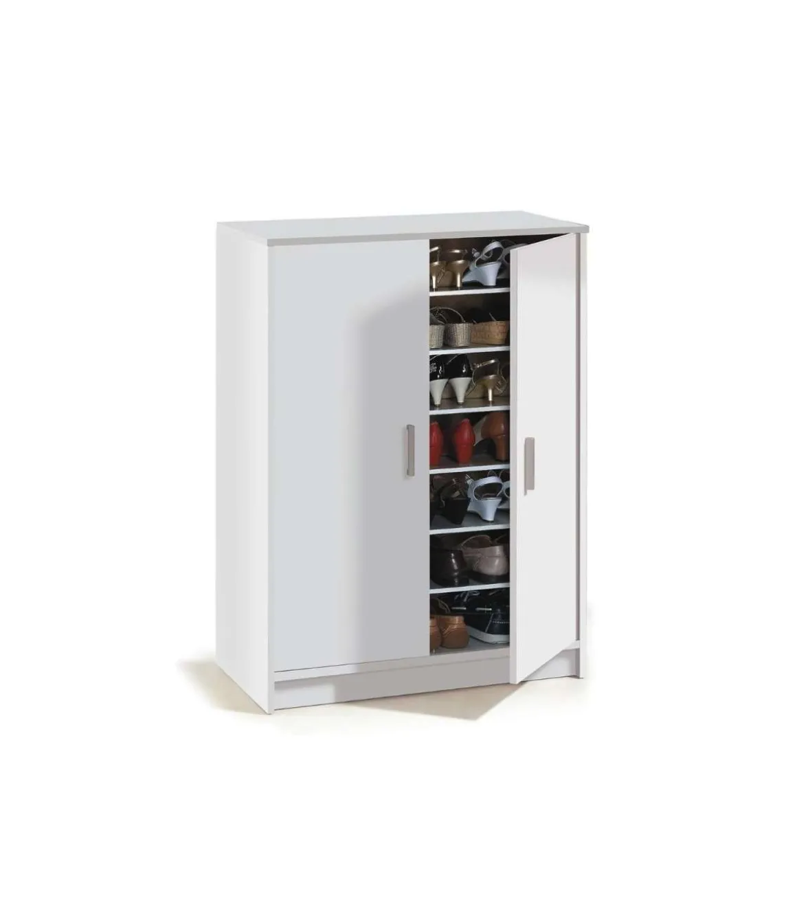 Armario multiusos 2 puertas Lassie en blanco, 75cm(ancho) 101cm(altura) 36cm(fondo)