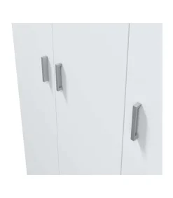 Armario multiusos tres puertas Milan en blanco, 109 cm(ancho) 180 cm(altura) 37 cm(fondo)