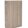 Armario 3 puertas abatibles acabado roble cortez/blanco, 200 cm(alto)128,2 cm(ancho)52 cm(fondo)