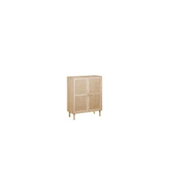 Armario 2 puertas abatibles Decor acabado pino/rattan, 110cm(alto) 80cm(ancho) 40cm(fondo)
