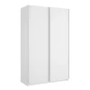 Armario puertas correderas Connor acabado blanco 204 cm(alto)120 cm(ancho)65 cm(largo