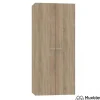 Armario ropero 2 puertas abatibles Tibet acabado roble cambrian, 79 cm(ancho) 180 cm(altura) 52 cm(fondo)
