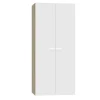 Armario ropero 2 puertas abatibles Tibet acabado roble cambrian/blanco, 79 cm(ancho) 180 cm(altura) 52 cm(fondo)