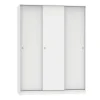 Armario ropero 3 puertas correderas Tibet acabado blanco, 200 cm(alto)150 cm(ancho)55 cm(fondo)