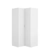 Armario ropero rincón puertas abatibles Jaén acabado blanco, 184 cm(alto)90.5 cm(ancho)92.5 cm(largo)