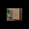 Armario zapatero 2 puertas Alicia en color roble amazonia. 80cm(ancho) 115cm(altura) 33cm(fondo)