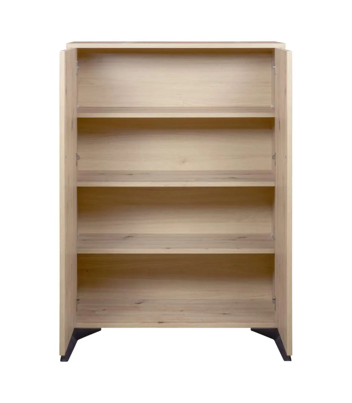 Armario zapatero 2 puertas Alicia en color roble amazonia. 80cm(ancho) 115cm(altura) 33cm(fondo)