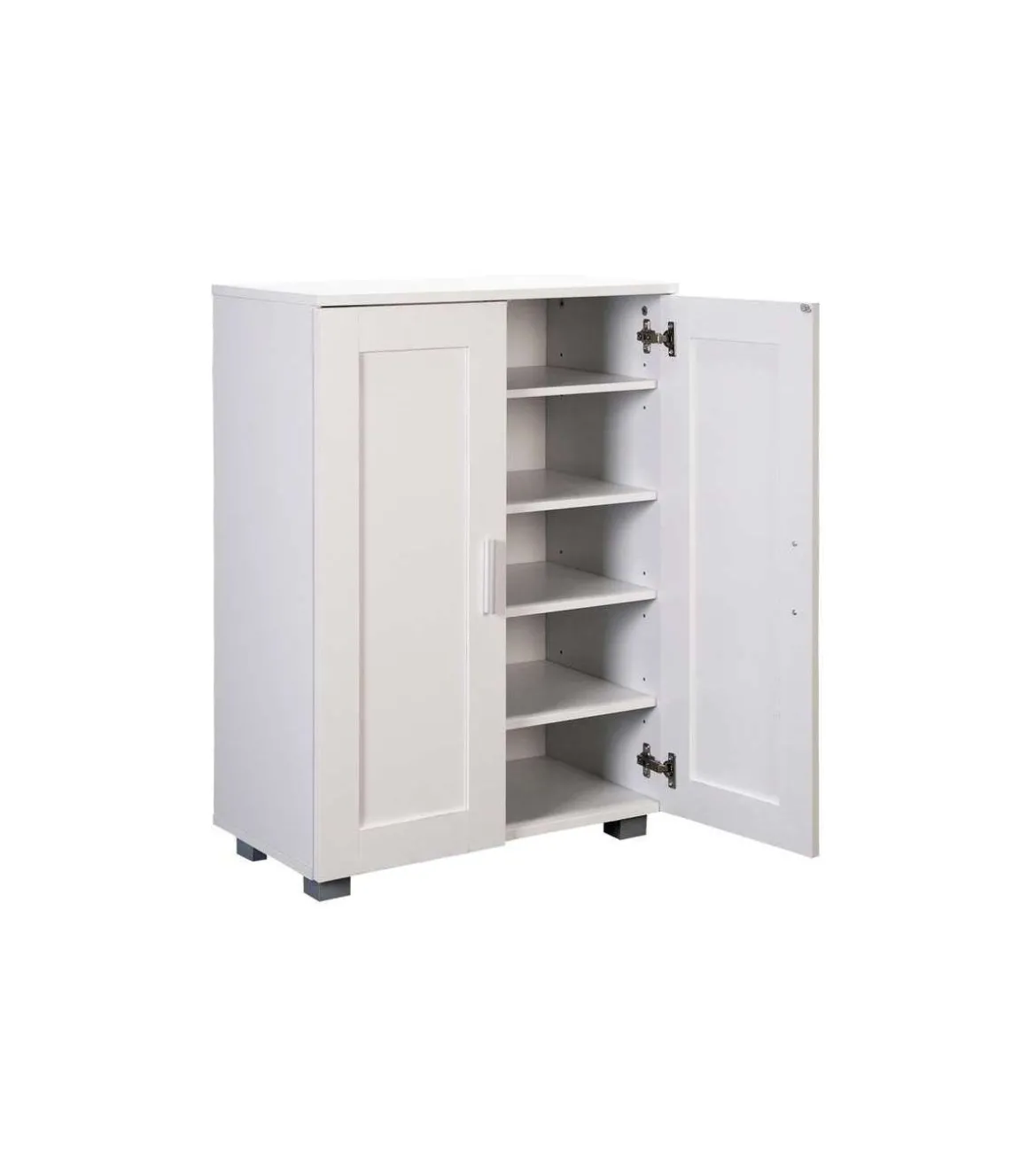 Armario Zapatero 2 puertas Md-María acabado blanco, 60cm(ancho) 84cm(altura) 33cm(fondo)