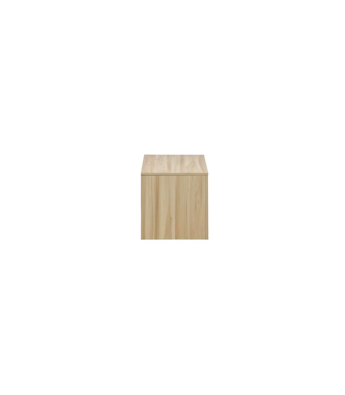 Baúl para dormitorio Decor acabado pino/rattan, 40cm(alto) 80cm(ancho) 40cm(fondo)