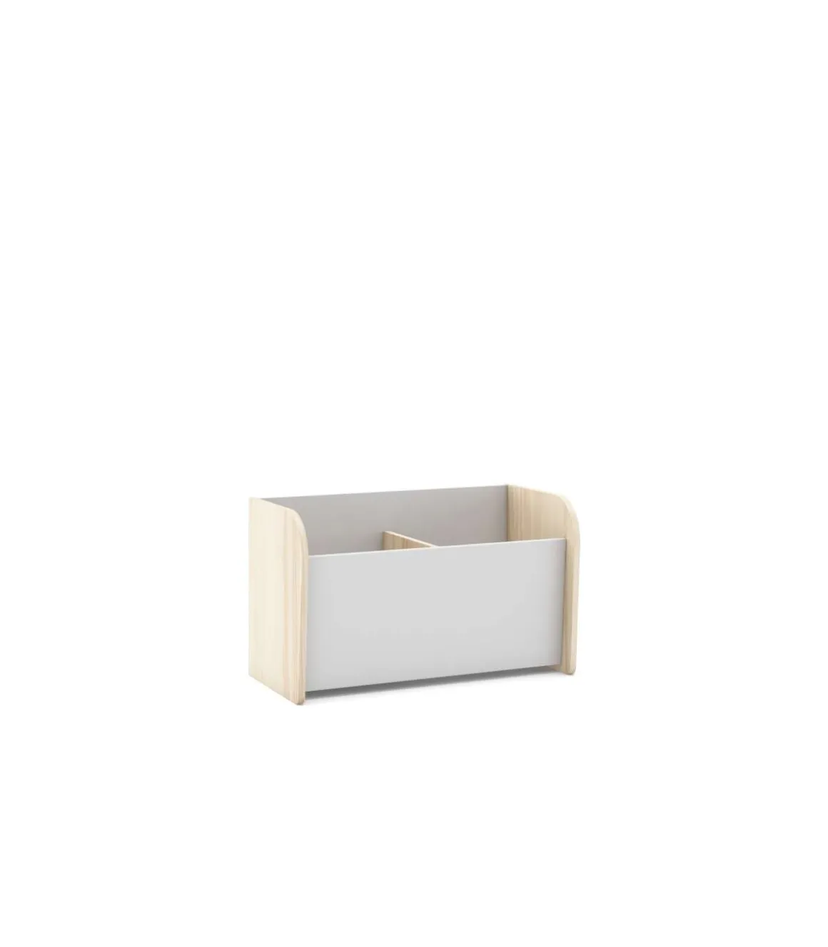 Baúl para dormitorio juvenil DYLAN acabado blanco/cera blanca, 42cm(alto) 70cm(ancho) 35cm(fondo)