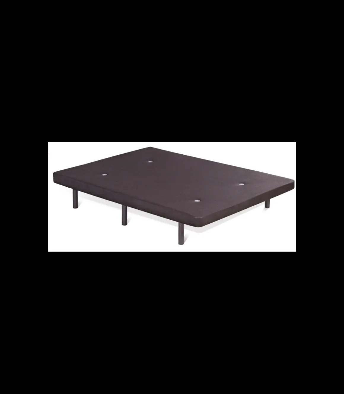 Base tapizada Maximus de Colchones.es tapizado chocolate de 160x190.