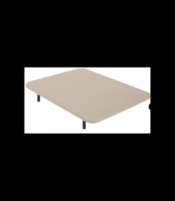 Base tapizada Maxi Somi de Colchones.es tapizado beige de 80x190.