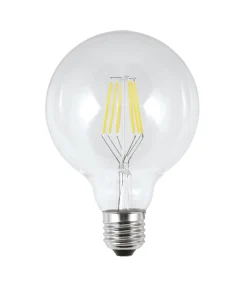Bombilla led 6W globo acabado transparente 14 cm(alto)10 cm(ancho)10 cm(largo)