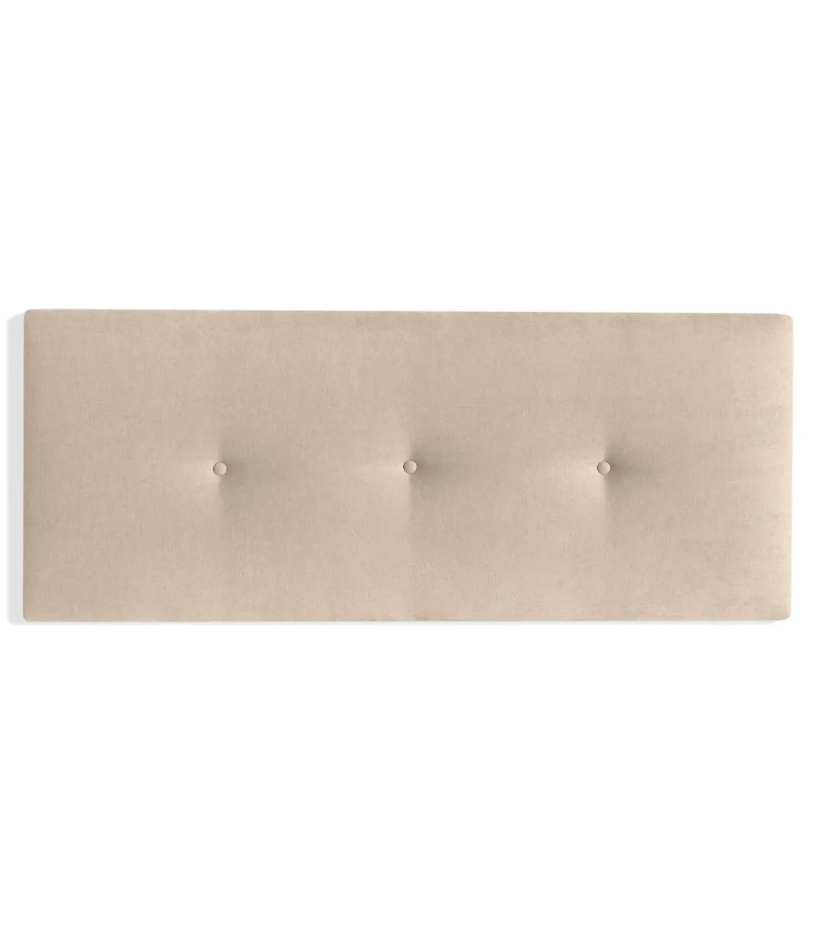 Cabecero matrimonio de 160cm Adriana tapizado beige claro, 160cm(ancho) 60cm(alto) 4cm(fondo)