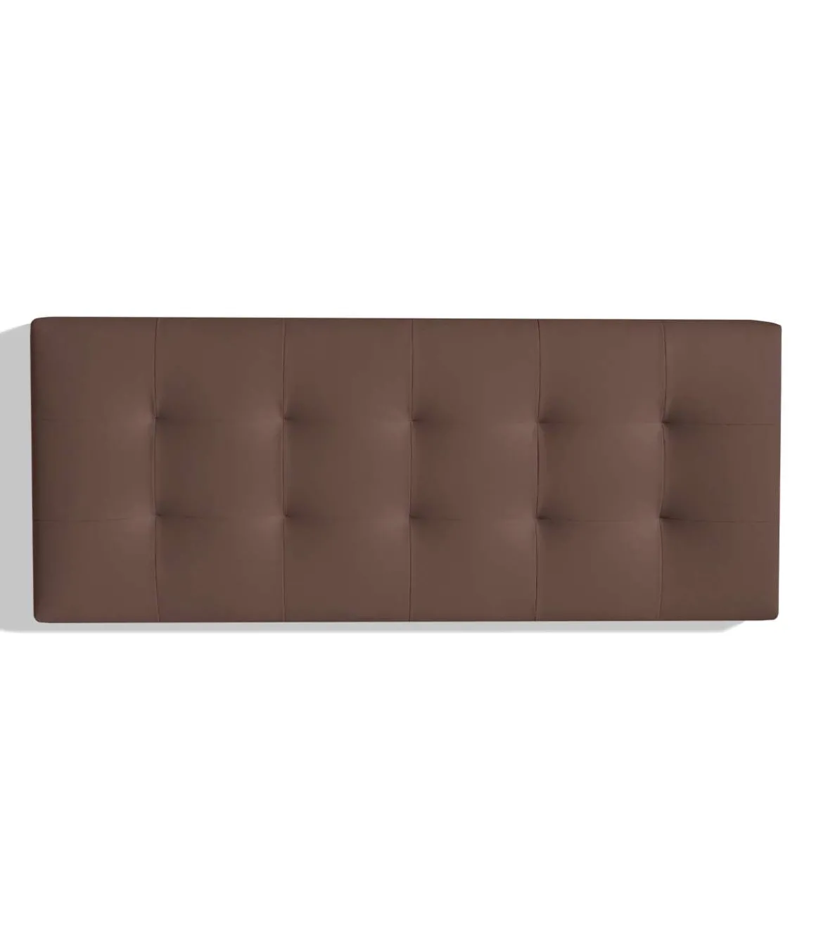 Cabecero Mila para colchón de 135/140cm acabado marrón chocolate, 150cm(ancho) 60cm(alto) 9cm(fondo)