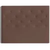 Cabecero Nadia para colchón de 135/140cm tapizado marrón, 150cm(ancho) 120cm(alto) 9cm(fondo)