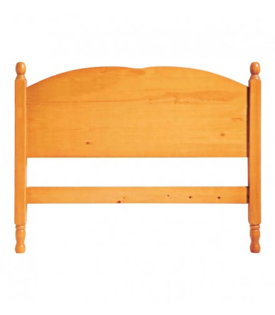 Cabecero para cama de 135 cm Altea en acabado madera maciza de pino color miel 97.5 cm(alto)141.8 cm(ancho).