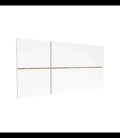 Cabecero para cama matrimonio Elsa acabado blanco, 50 cm(altura)160 cm(ancho)